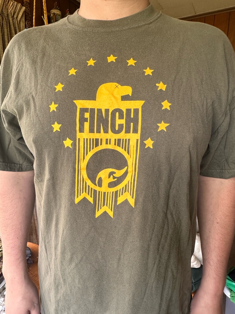 Vintage 2000s Finch Eagle & Stars Alternative Emo Band Tee